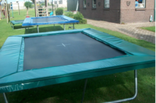 Trampoline Rand geschikt voor Elfje Bahama 307 x 221 cm, Extra, groen