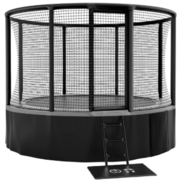 Akrobat Gallus PLUS Above ground Trampoline 430cm anthracite /black