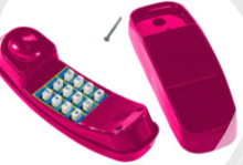 Dice Speelgoed telefoon -  Roze