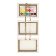 Canvas Schilderset Wilde Dieren, set van 3 stuks