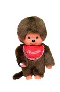 Monchhichi Jongen met slab rood (20cm)