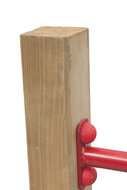 Houten Duikelrek enkel - Rood