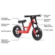 loopfiets BERG Biky Mini Rood 29,5 cm