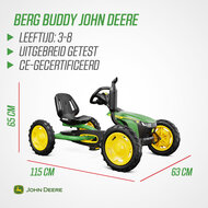 BERG skelter Buddy John Deere groen/geel