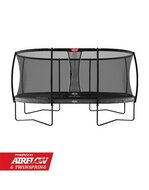 BERG trampoline Grand Ovaal Elite Regular 520X350 Grijs+ Safety Net Deluxe