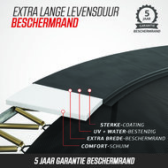 BERG trampoline Grand Ovaal Elite Regular 520X350 Grijs+ Safety Net Deluxe