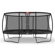 BERG trampoline Grand Ovaal Elite Regular 520X350 Grijs+ Safety Net Deluxe