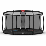 BERG trampoline Elite InGround 430 GrijsLevels + Safety Net Deluxe