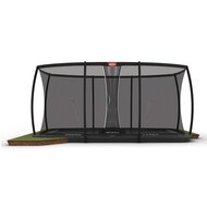 BERG Ultim Rechthoek Elite FlatGround 500X300 Grijs+ Safety Net DLX XL