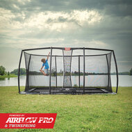 BERG Ultim Rechthoek Champion FlatGround 500X300 Grijs+ Safety Net DLX XL