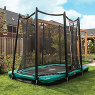 BERG Ultim Rechthoek Favorit InGround 410X250 Grijs+ Safety Net Comfort