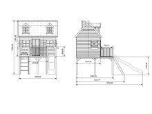 Houten speelhuis Nick XL - Prestige Garden op palen