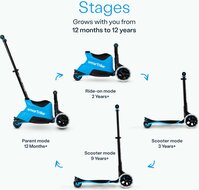 Xtend Scooter/step ride on blauw/zwart