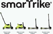 Xtend Scooter/step ride on limoengroen/zwart