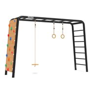 Berg Playbase 3-In-1 Large Met Rekstok En Ladder (Incl Schotelschommel,Turnringen En Klimmuur)