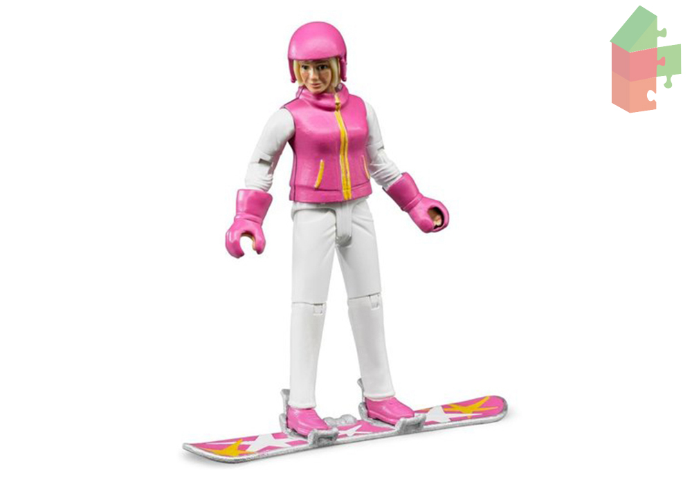 Bruder Snowboarder Met Accessoires 1:16