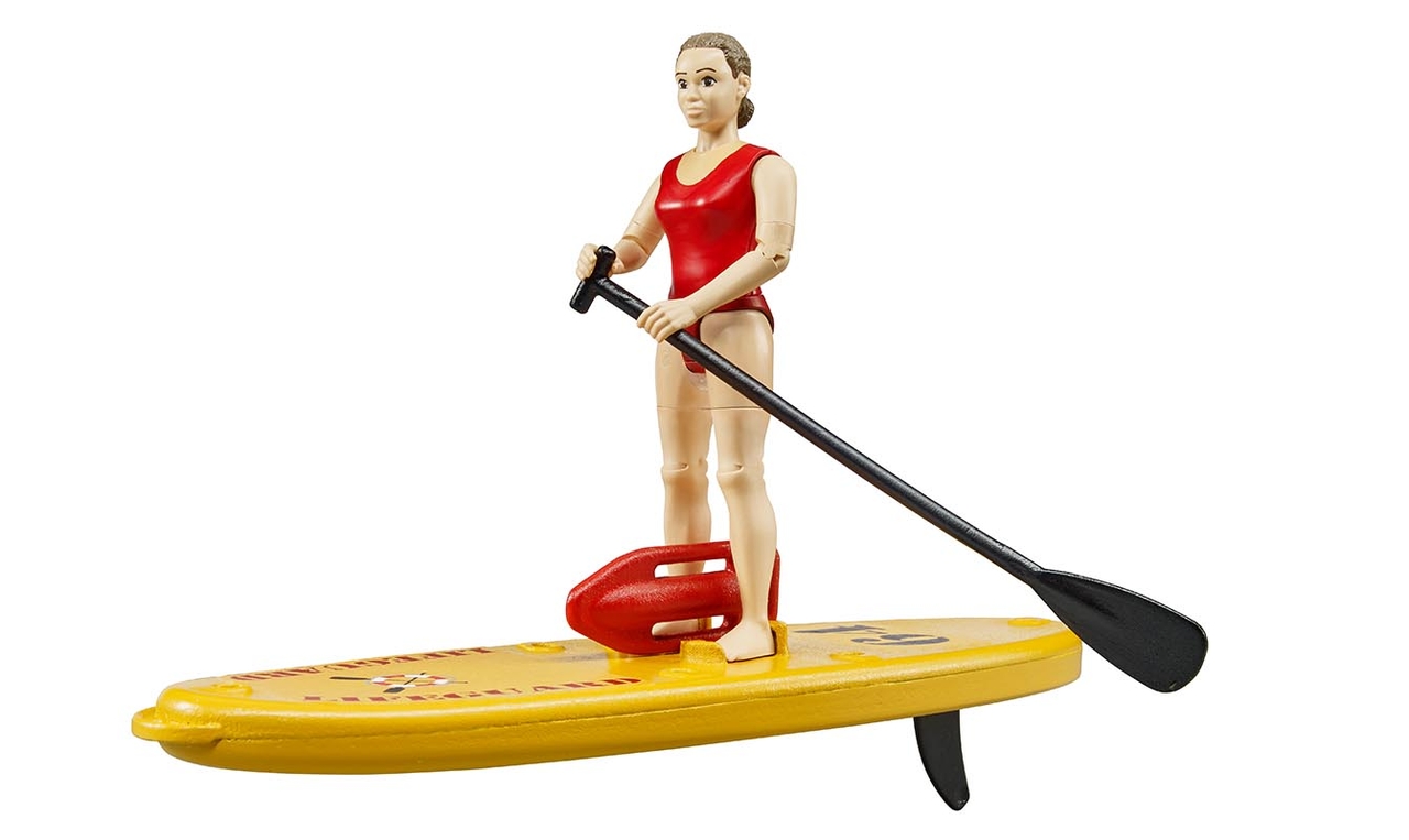 Life guard met supboard van Bruder