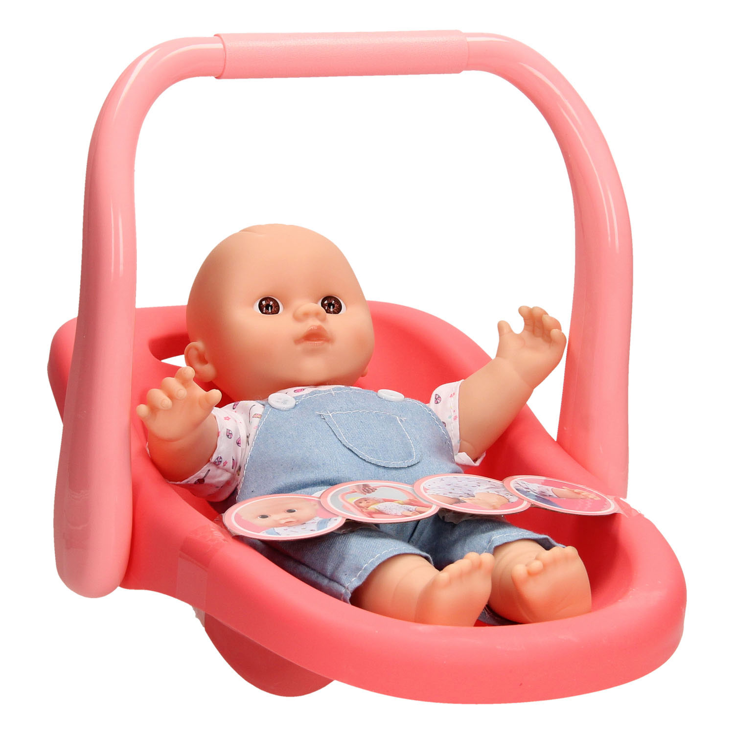 Lam stam Welvarend Babypop in Autostoel - Speelgoed de Betuwe
