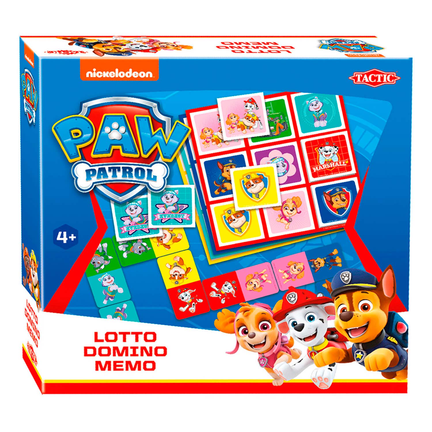 PAW Patrol Lotto,Domino,Memo - 3in1