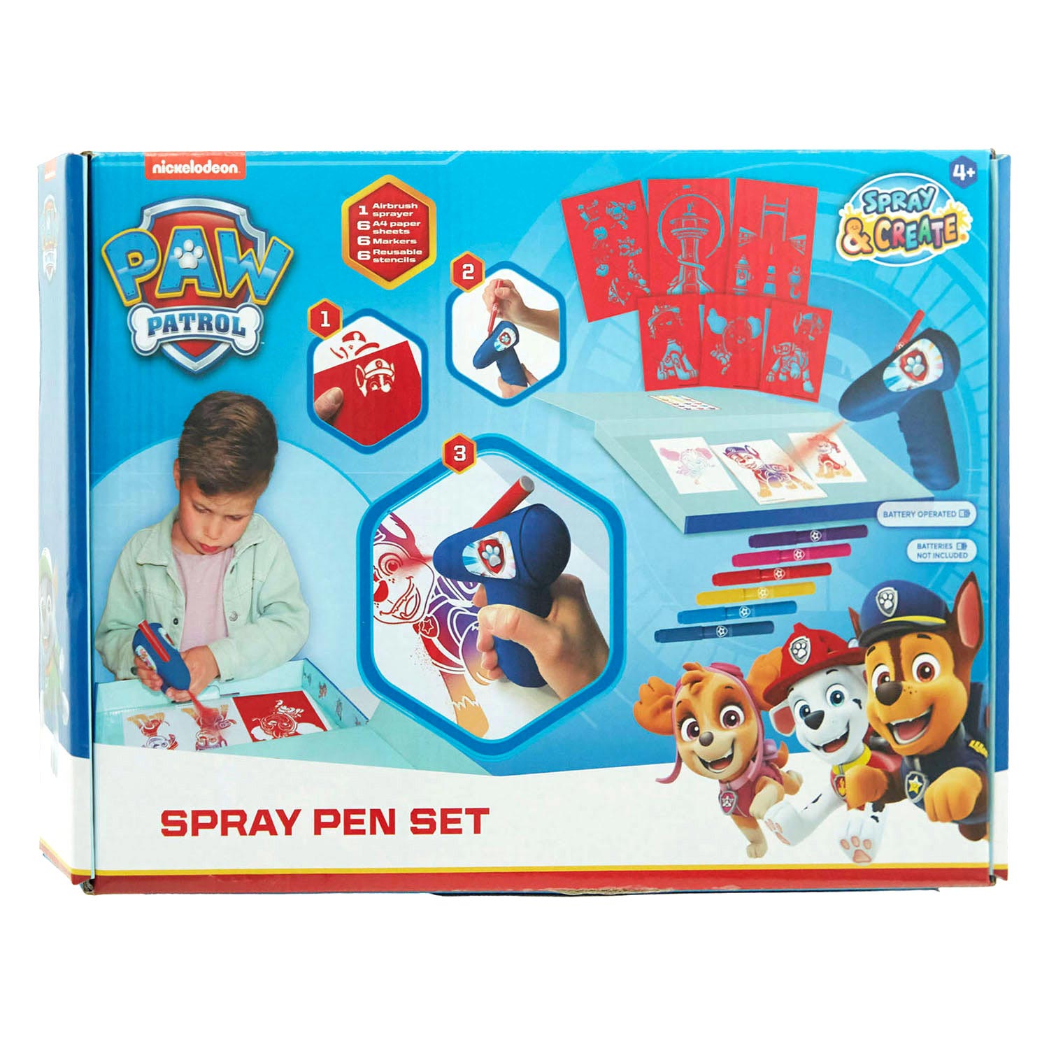 PAW Patrol Elektrische Blaaspennen Set