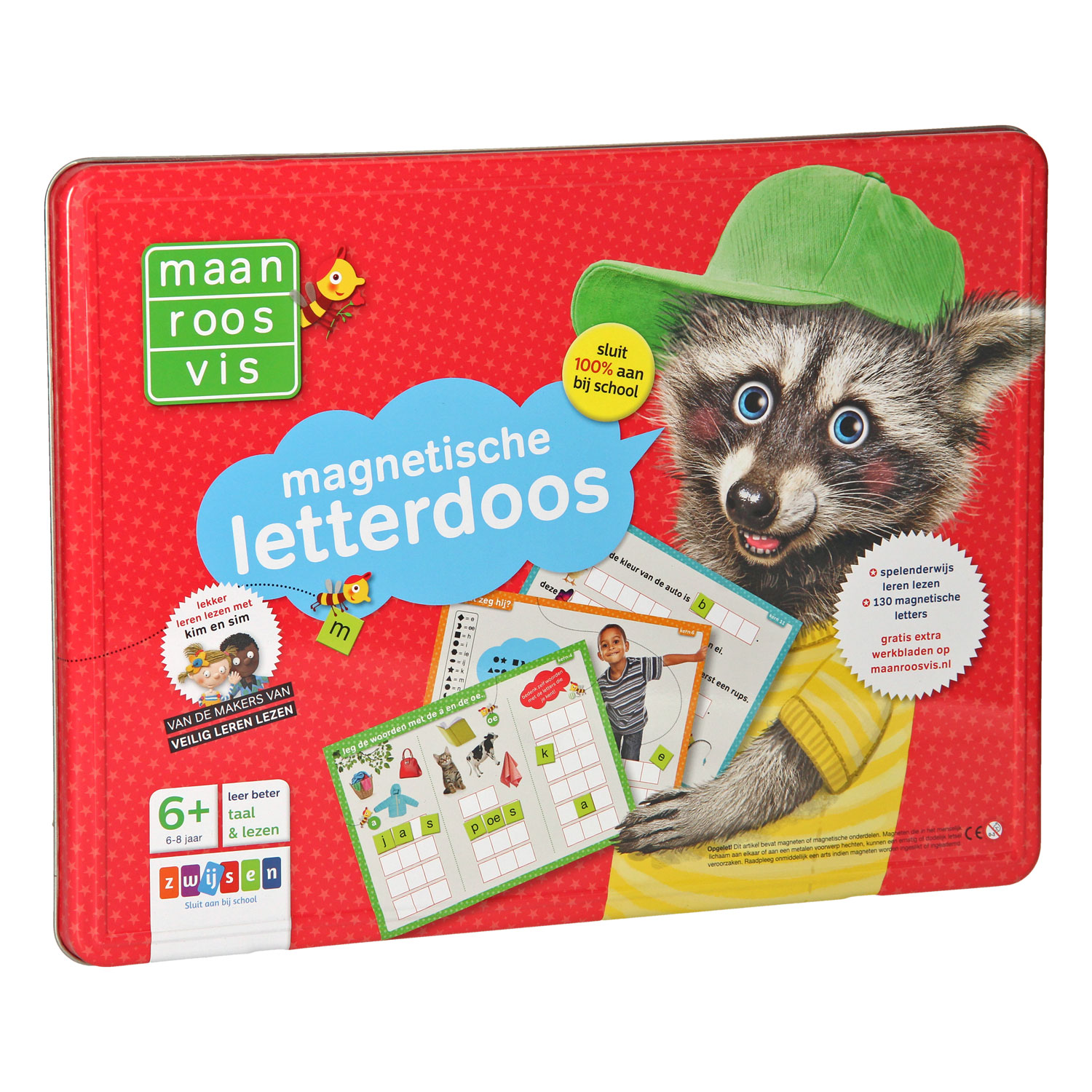 Maan Roos Vis - Magnetische Letterdoos