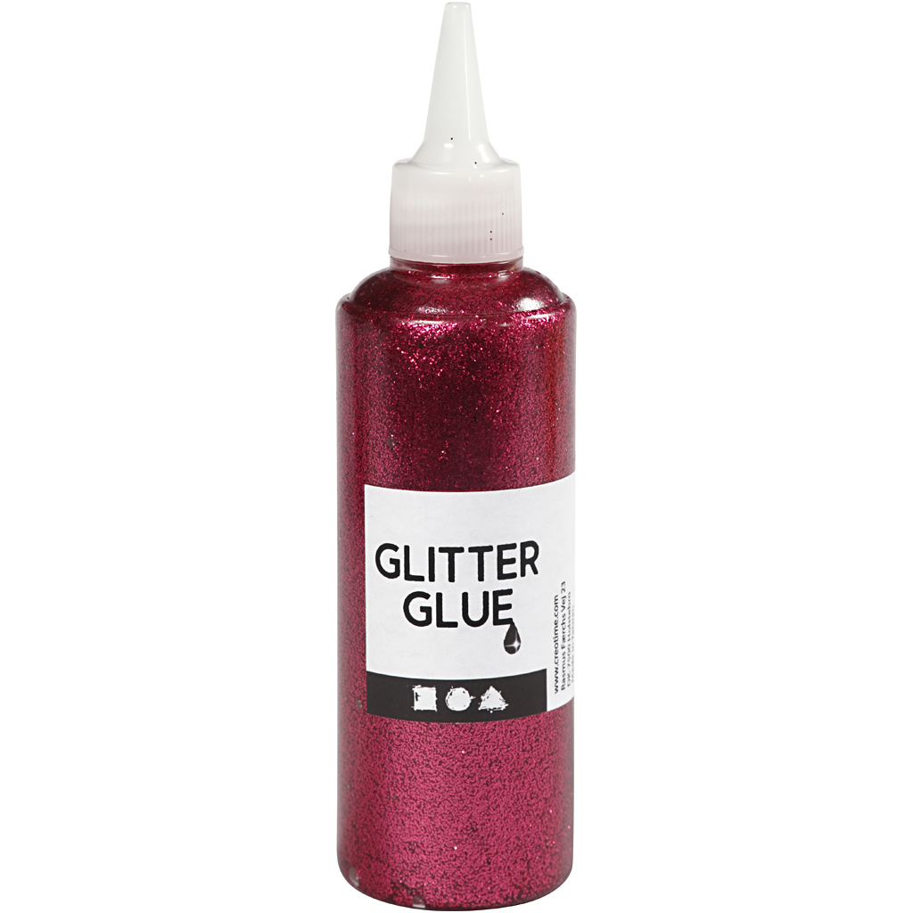 Glitterlijm Roze, 118ml