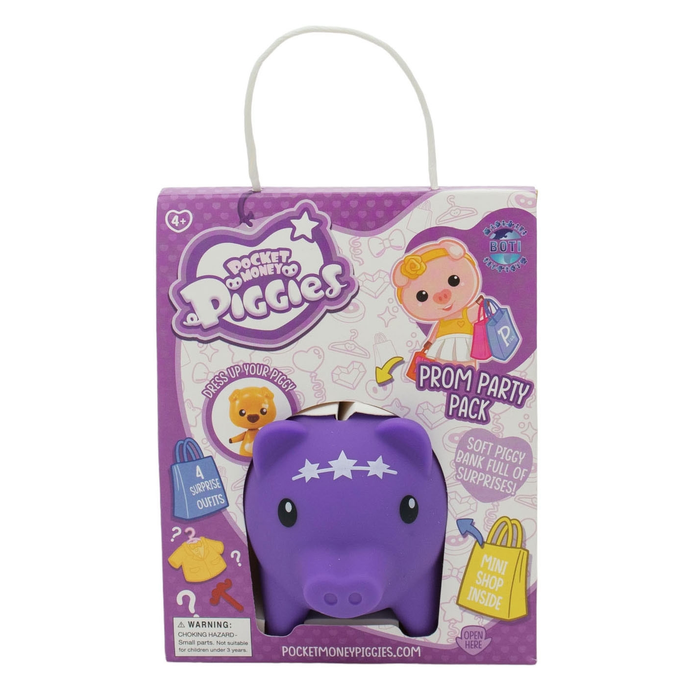 Pockey Money Piggies Speelfiguur met Spaarpot - Prom Party Pack