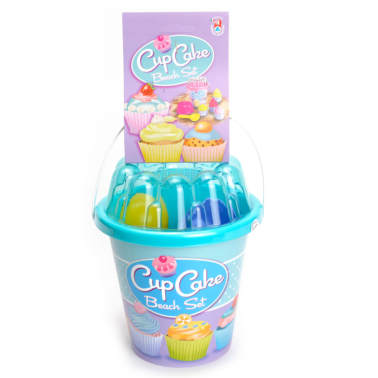 Cup Cake Strandset in Emmer Blauw