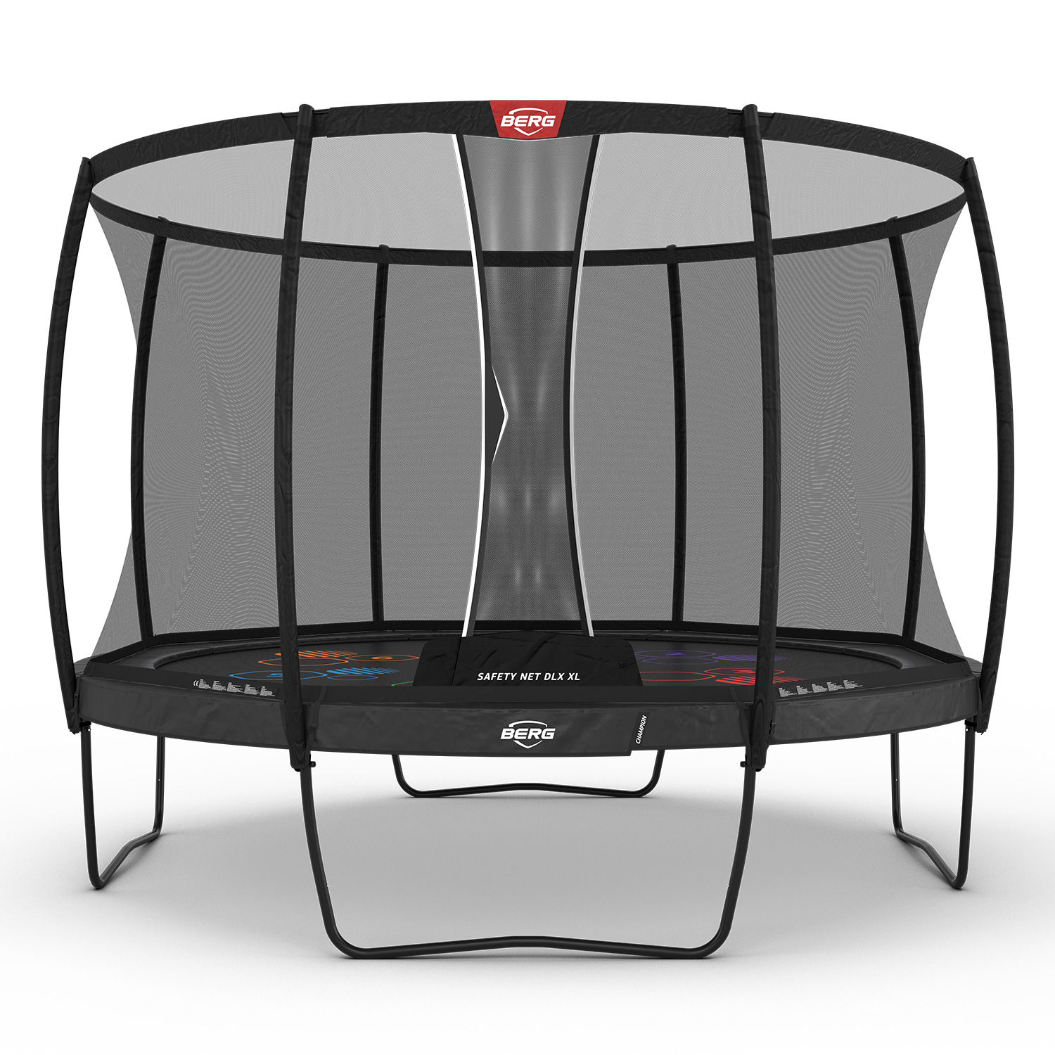 BERG trampoline Champion Regular 430 Grey Levels + Safety Net DLX XL