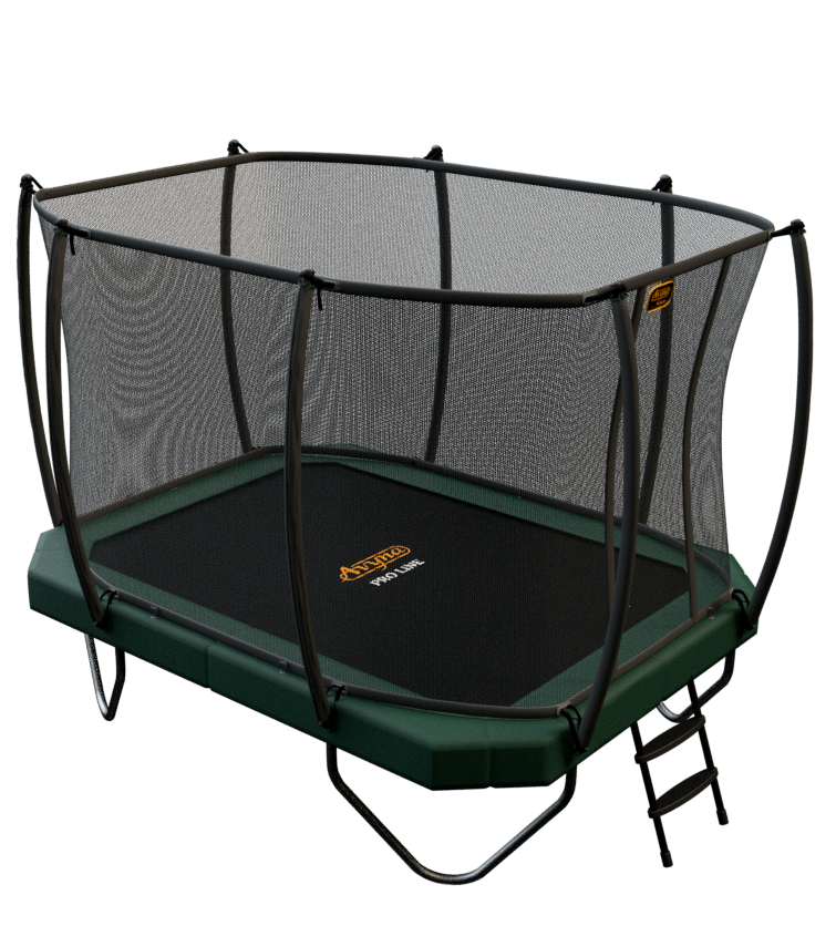 Avyna Trampoline Opbouw 305x225 (223) met net – Groen