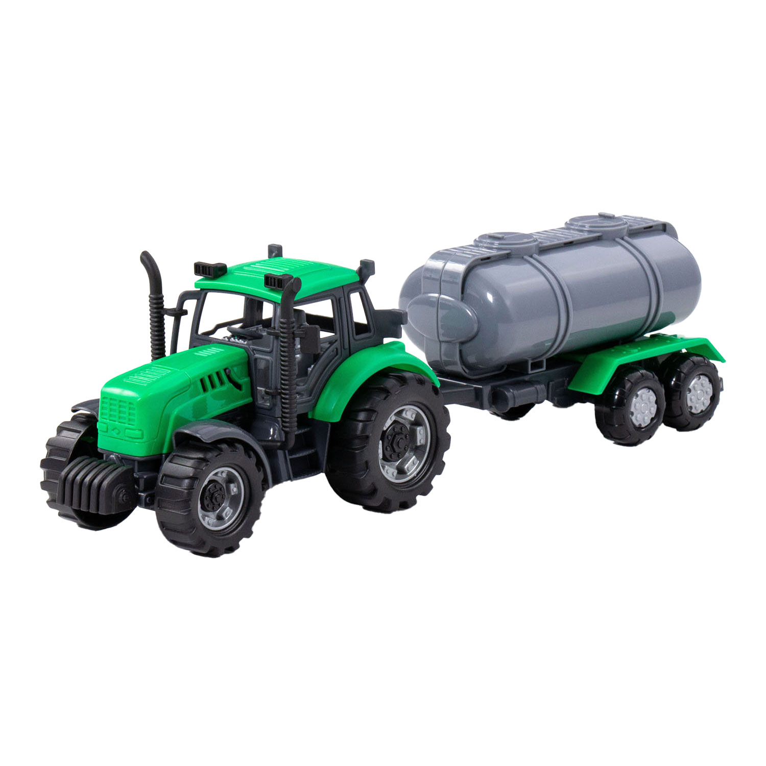 Cavallino Tractor met Tankwagen Groen, Schaal 1:32