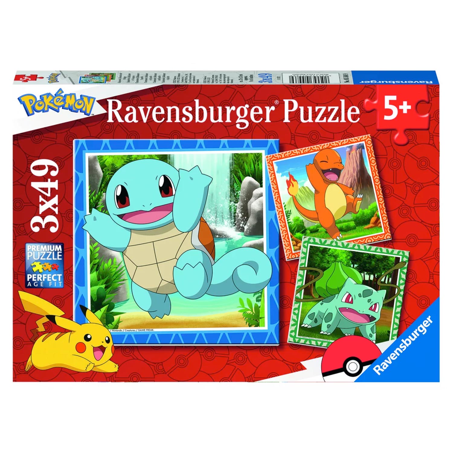 Pokémon: Charmander, Bulbasaur and Squirtle