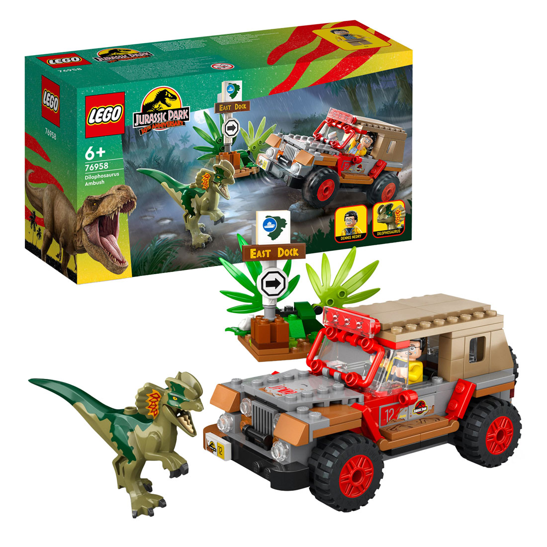 LEGO Jurassic Park 76958 Dilophosaurus Hinderlaag