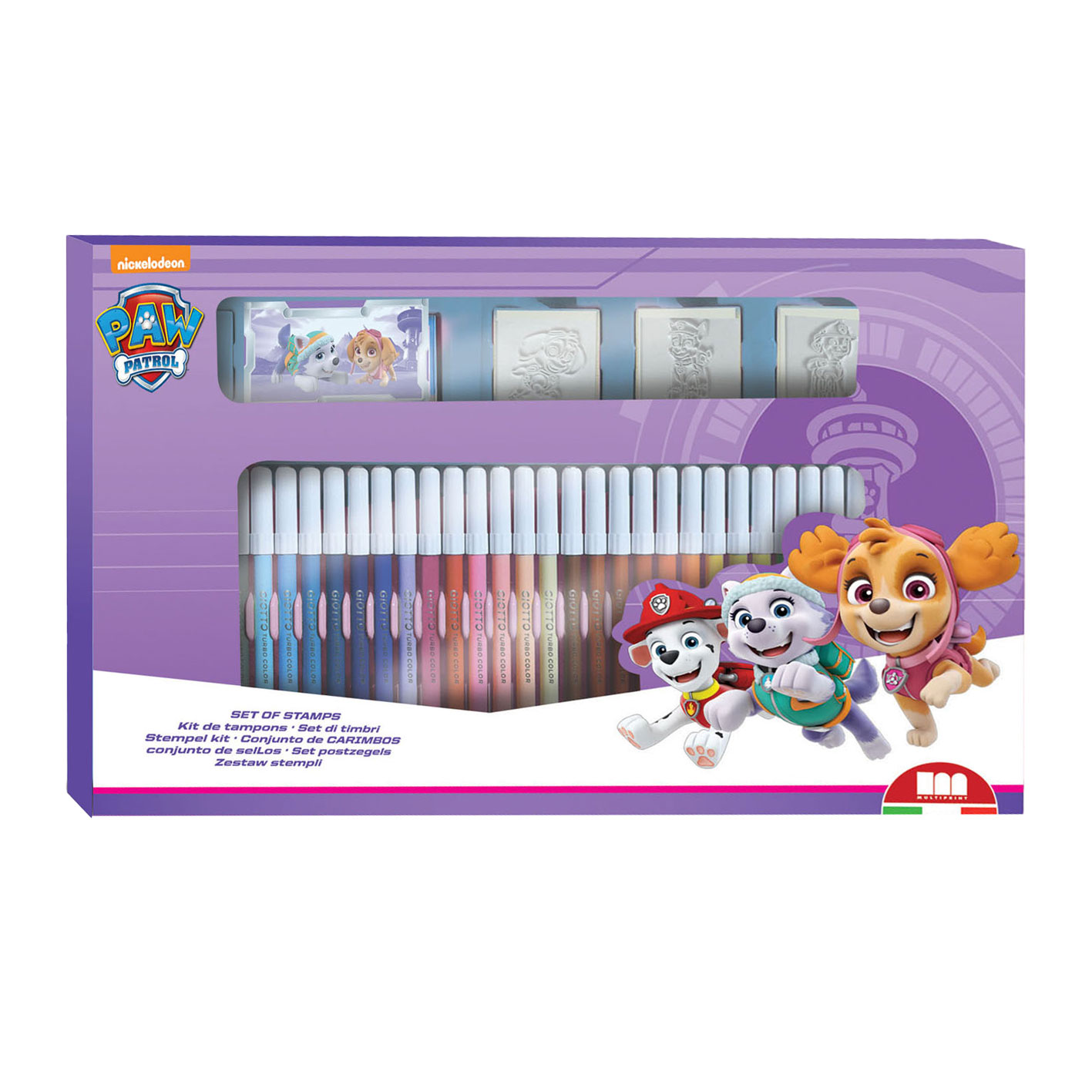 PAW Patrol Skye Kleurset met Stempels, 41dlg.