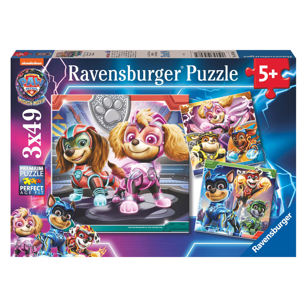 PAW Patrol The Mighty Movie Legpuzzel, 3x49st.