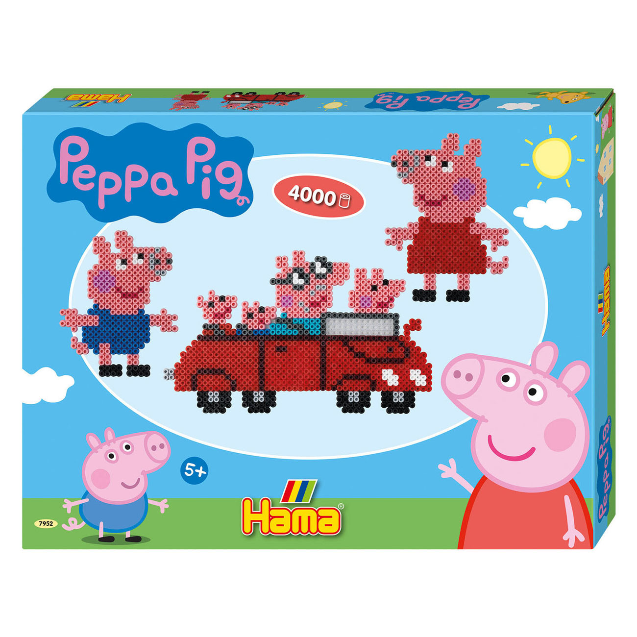 Hama Strijkkralenset Gift Box - Peppa Pig, 4000st.