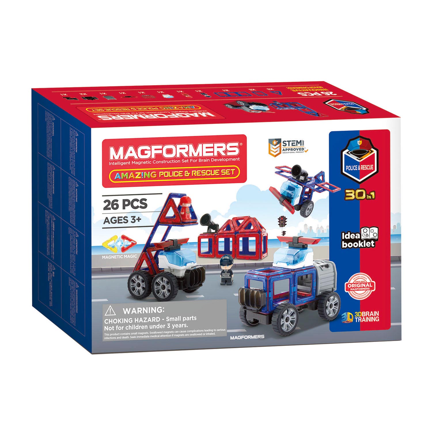 Magformers Amazing Politie & Redding Set, 26dlg.