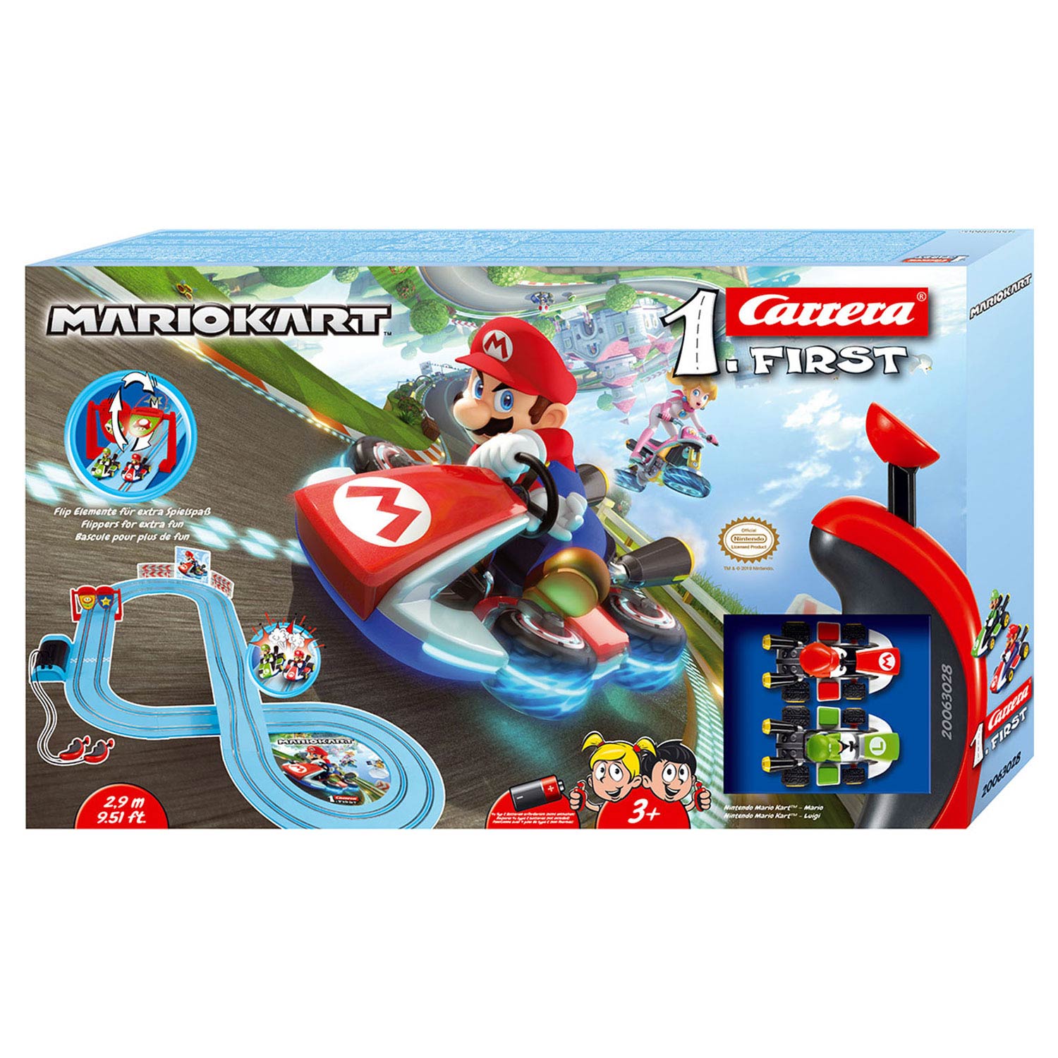 Carrera First Racebaan, 2,9m - Mario Kart