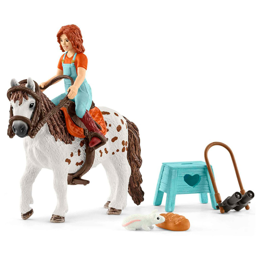 schleich HORSE CLUB Mia en Spotty 42518