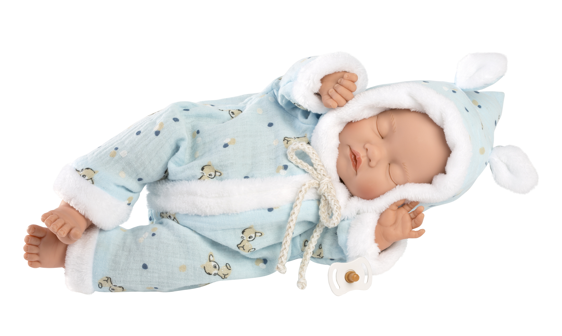 Llorens pop newborn slapende baby jongen - 32 cm