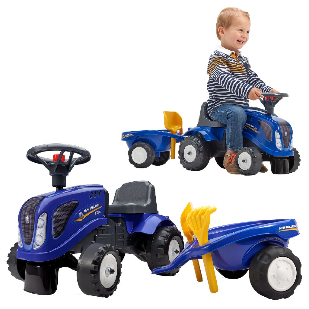 Falk New Holland Looptractor Set Blauw