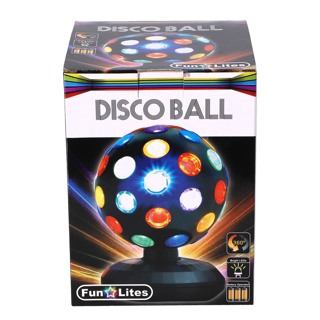 Disco Bol LED Zwart 15 Cm 