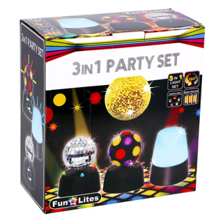 Disco 3 In 1 Party Set B/O 