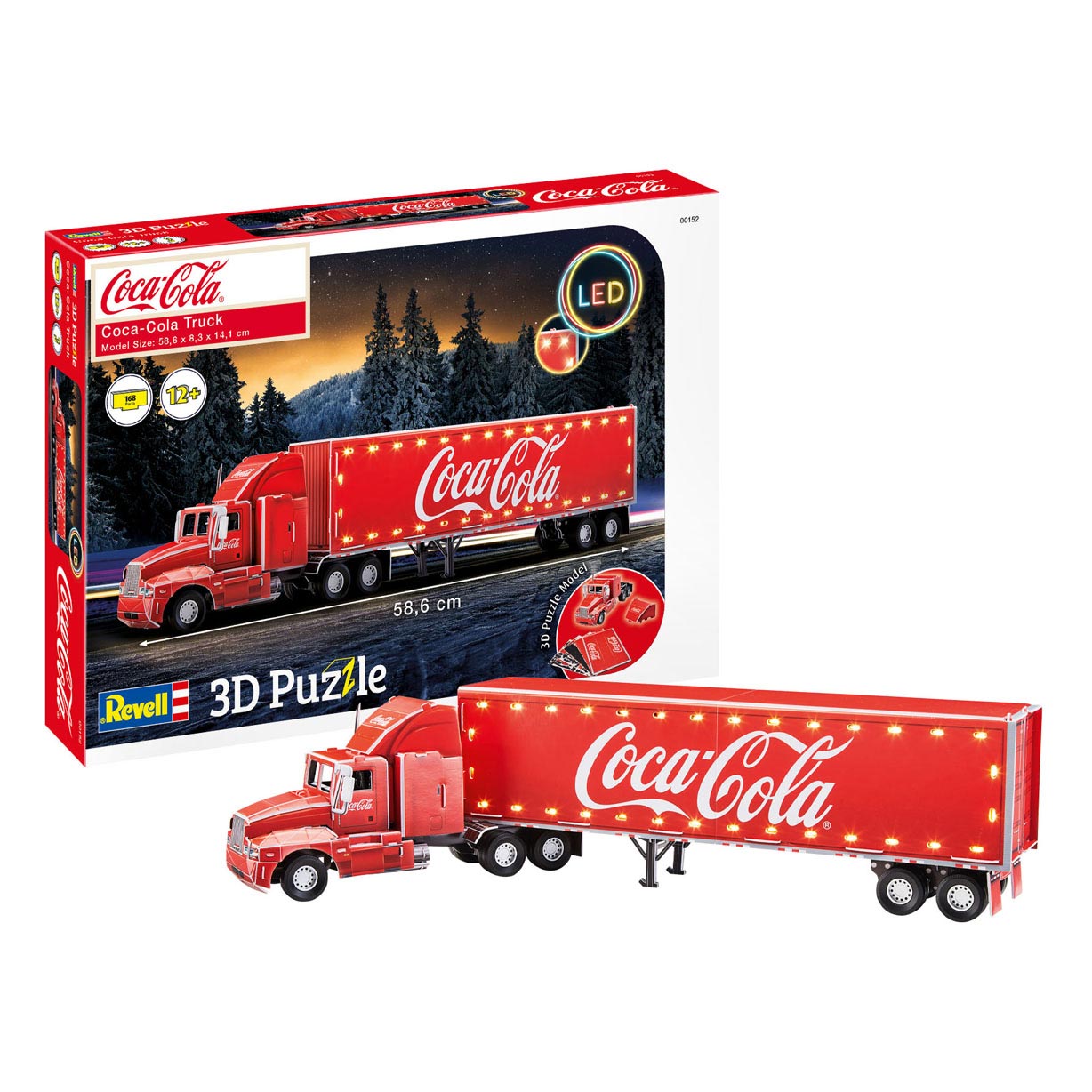 Revell 3D Puzzel  Bouwpakket - Coca-Cola Truck LED Edition