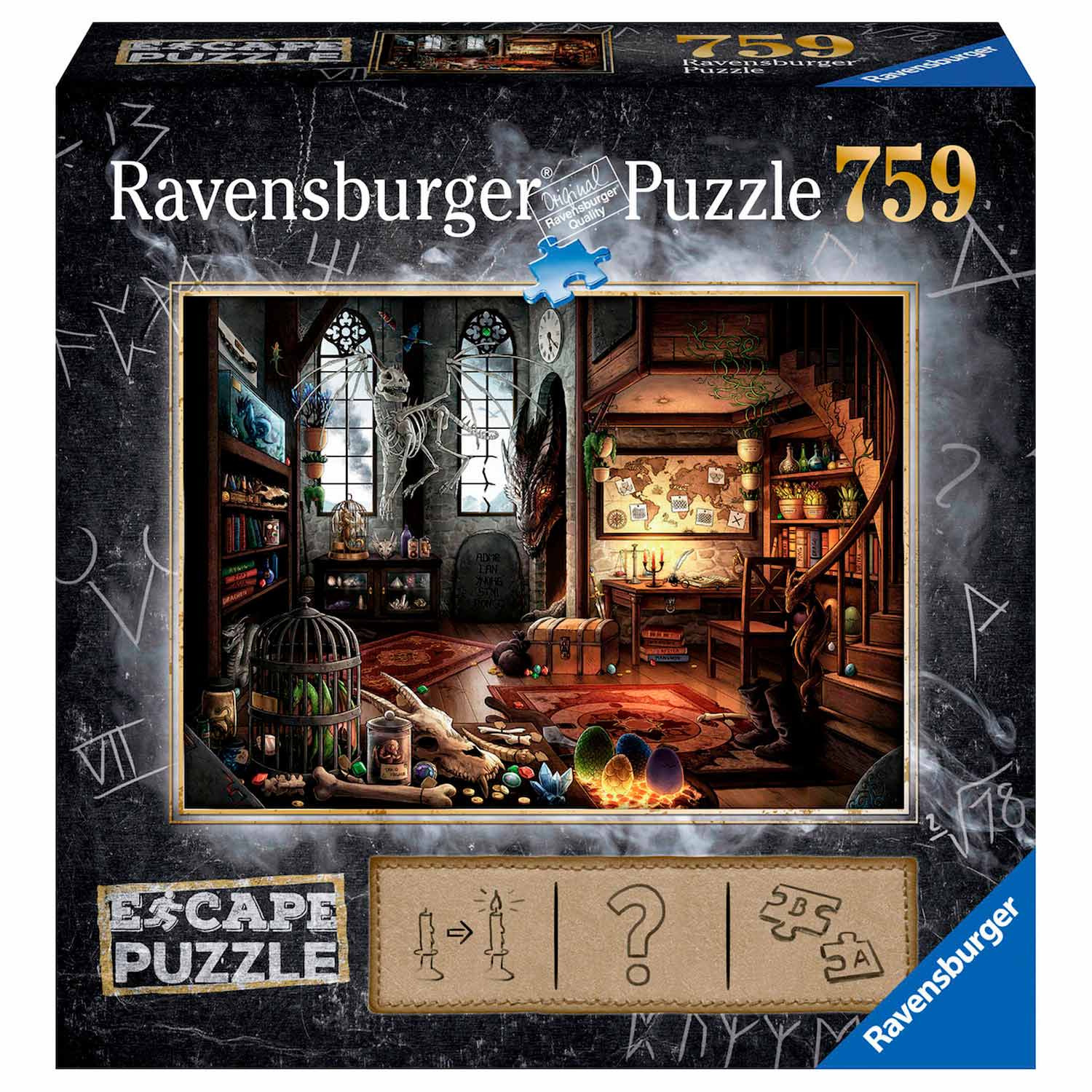 Ravensburger Escape Room Puzzel - Draken Laboratorium, 759st