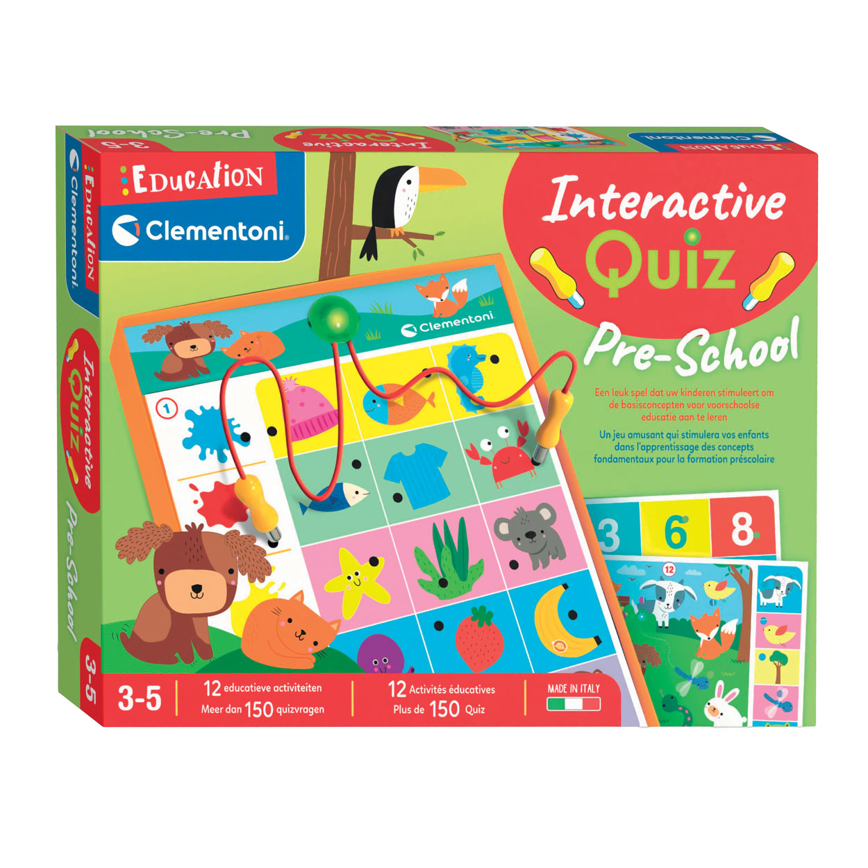 Clementoni Education - Interactieve Quiz Pre-school Leerspel