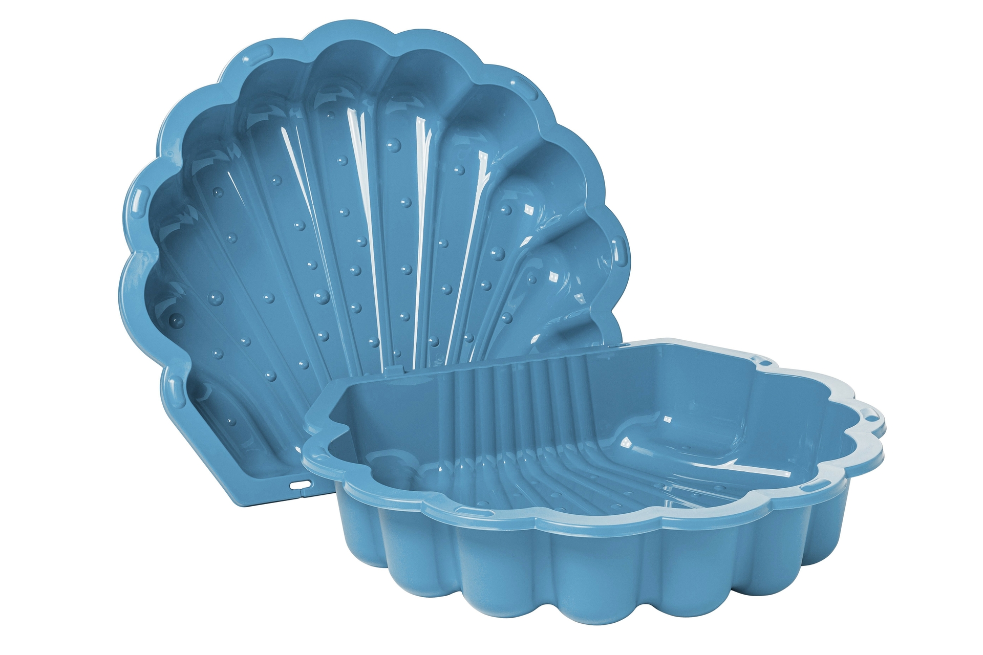 Zand- en Water Schelp pastel blauw, 2 delig 