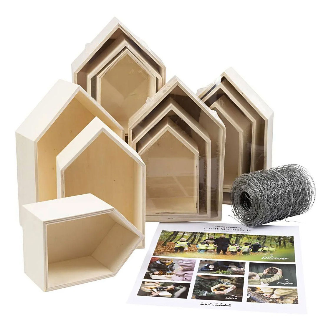 Creatieve Box Insecten Hout Klaslokaalset