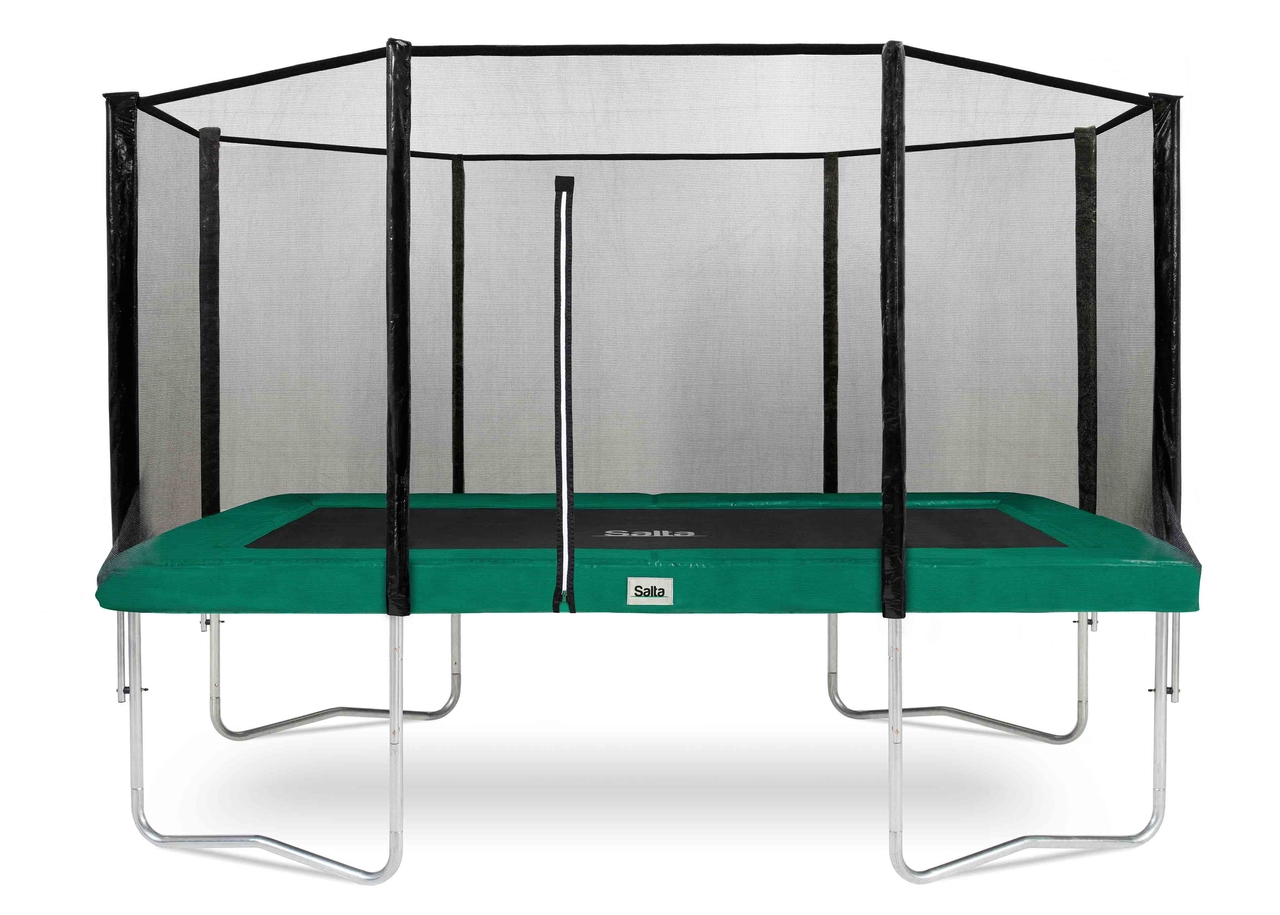 Trampoline Salta Combo - 396x244cm - Rechthoekig Groen