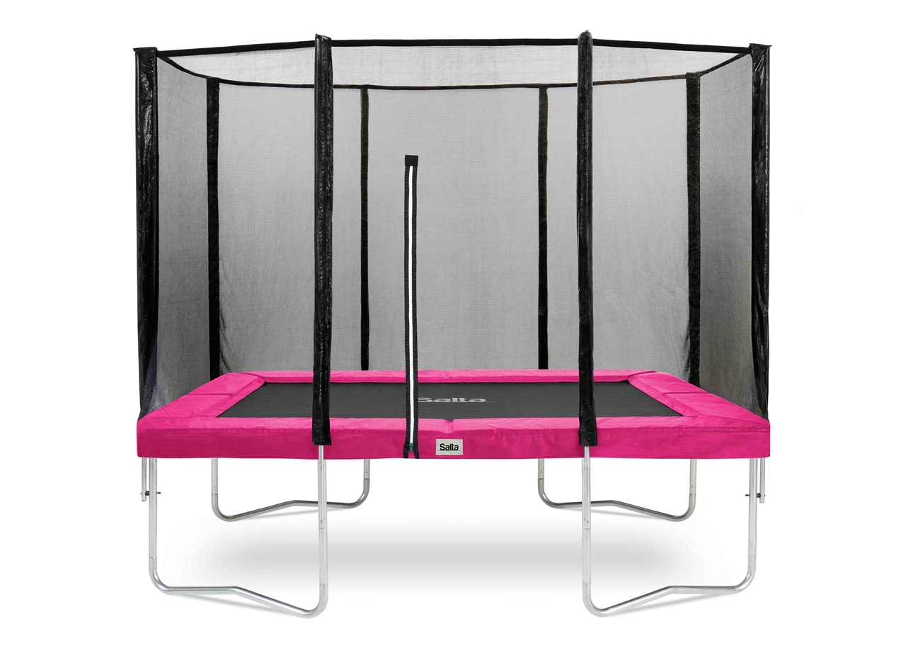 Trampoline Salta Combo - 214x153cm - Rechthoekig Roze